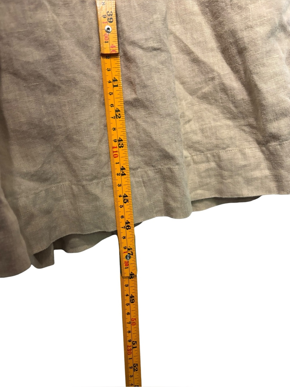 Frank & Eileen Daphne Dress Tan Linen Lightweight Pockets Flowy Size Small - Picture 12 of 13